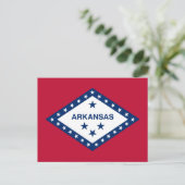 De vlag van Arkansas Briefkaart (Staand voorkant)