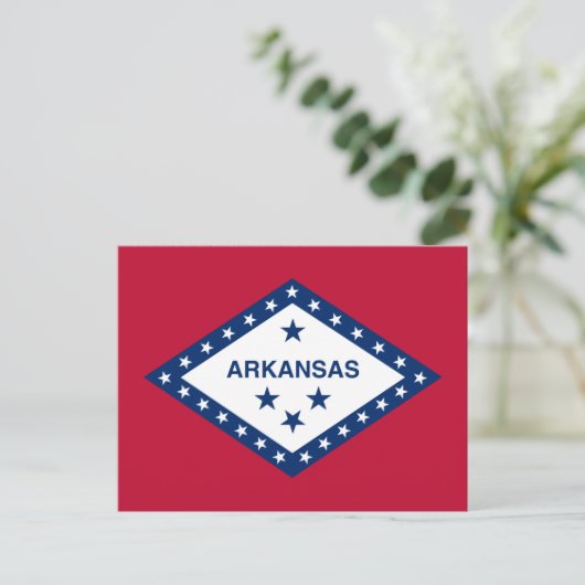 De vlag van Arkansas Briefkaart (Staand voorkant)