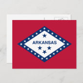 De vlag van Arkansas Briefkaart (Voorkant / Achterkant)