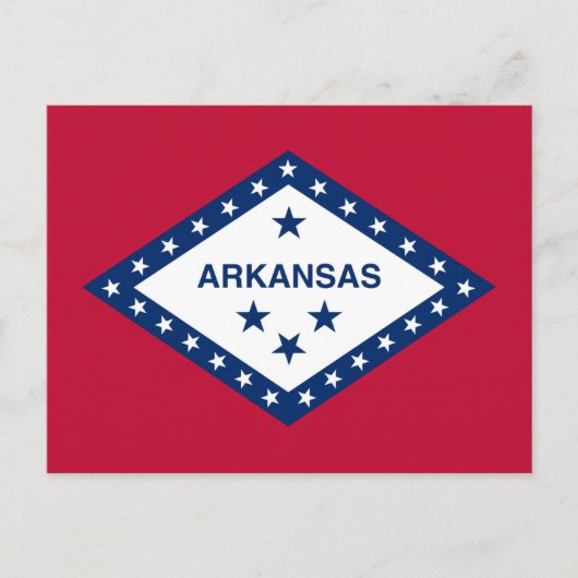 De vlag van Arkansas Briefkaart (Voorkant)