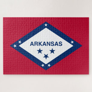 De vlag van Arkansas Legpuzzel