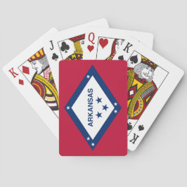 De vlag van Arkansas Pokerkaarten