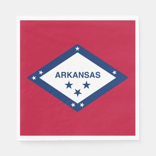 De vlag van Arkansas Servet (Voorkant)