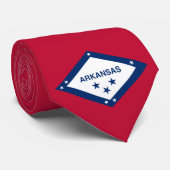 De vlag van Arkansas Stropdas (Opgerold)