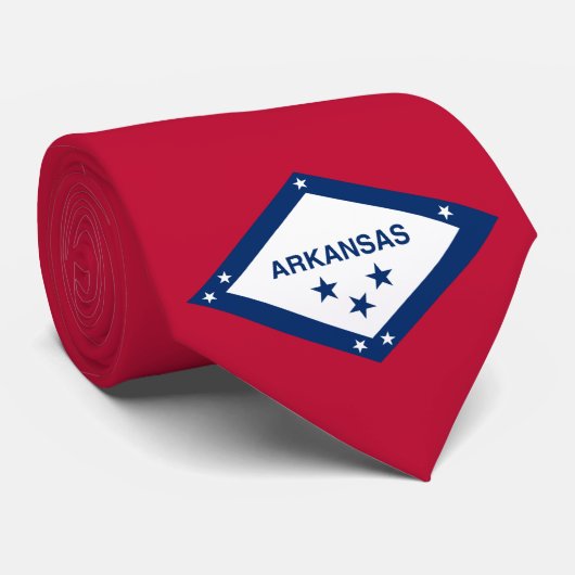 De vlag van Arkansas Stropdas (Opgerold)