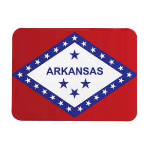 De vlag van Arkansas, Verenigde Staten van Amerika Magneet