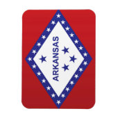 De vlag van Arkansas, Verenigde Staten van Amerika Magneet (Verticaal)