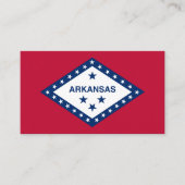 De vlag van Arkansas Visitekaartje (Voorkant)