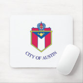 De vlag van Austin (Texas) Muismat (Met muis)