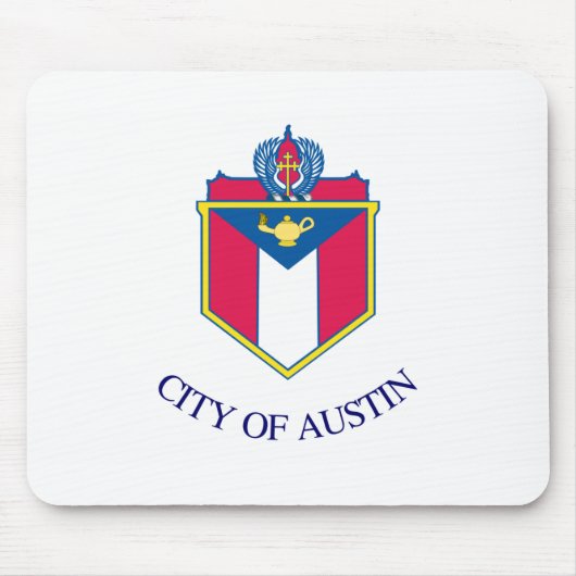 De vlag van Austin (Texas) Muismat (Voorkant)