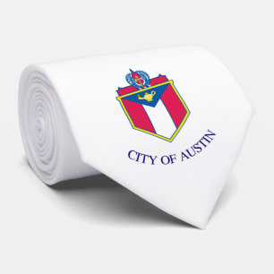 De vlag van Austin (Texas) Stropdas