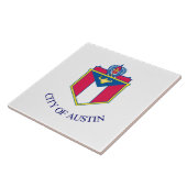 De vlag van Austin (Texas) Tegeltje (Zijkant)