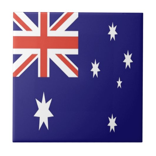 De vlag van Australië Tegeltje (Voorkant)