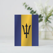 De vlag van Barbados Briefkaart (Staand voorkant)