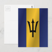 De vlag van Barbados Briefkaart (Voorkant / Achterkant)