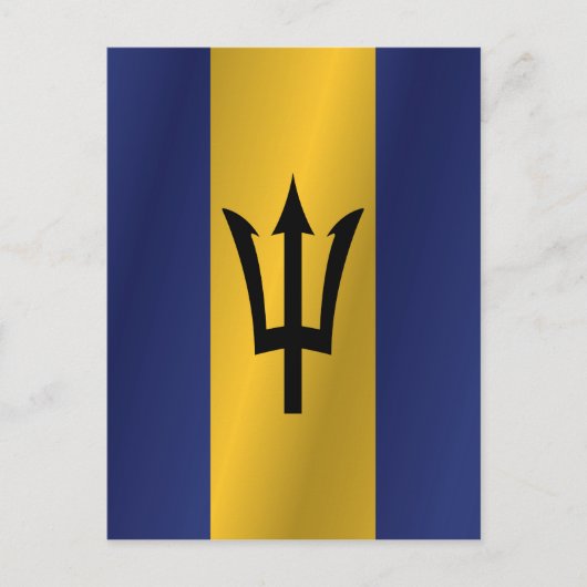 De vlag van Barbados Briefkaart (Voorkant)