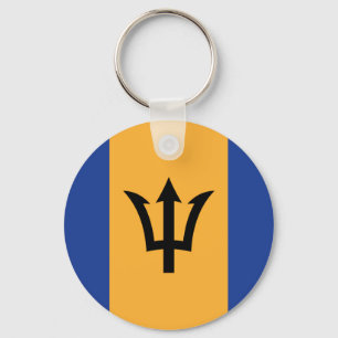 De vlag van Barbados Sleutelhanger