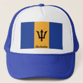 De vlag van Barbados Truckers Mesh Pet (Voorkant)