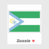 De vlag van Bariloche, Argentinië Sticker (Vel)