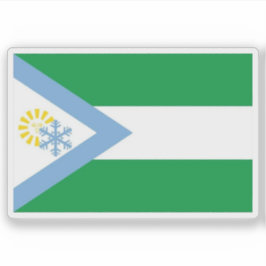 De vlag van Bariloche, Argentinië Sticker