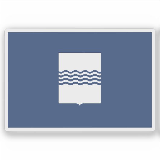 De vlag van Basilicata, Italië Sticker (Voorkant)