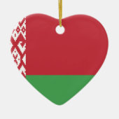 De vlag van Belarus Keramisch Ornament (Voorkant)