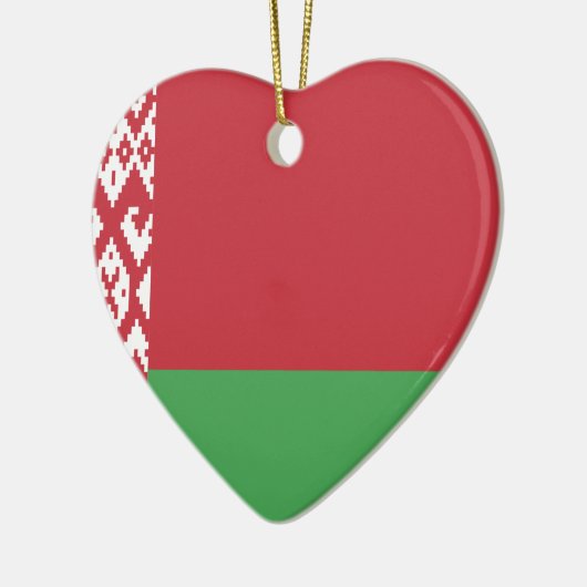 De vlag van Belarus Keramisch Ornament (Links)