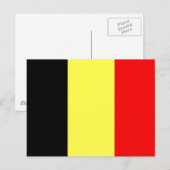 De Vlag van België Briefkaart (Voorkant / Achterkant)