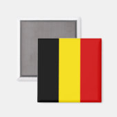 De vlag van België Magneet (Voorkant / Achterkant)