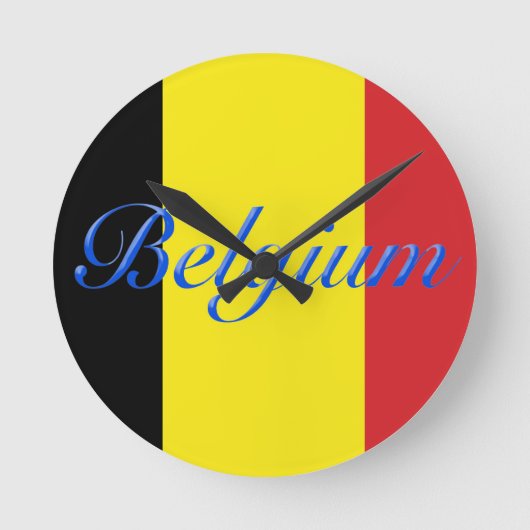 De vlag van België Ronde Klok (Voorkant)