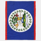 De vlag van Belize - Een wandtapijt van Belize-erf Fleece Deken (Voorkant)