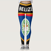 De Vlag van Belize Leggings (Voorkant)