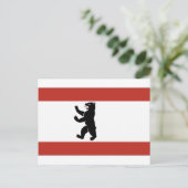 De vlag van Berlijn Briefkaart (Staand voorkant)