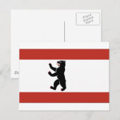 De vlag van Berlijn Briefkaart (Voorkant / Achterkant)