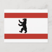 De vlag van Berlijn Briefkaart (Voorkant)