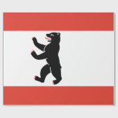 De vlag van Berlijn (Duitse stad) Cadeaupapier (Vlak)