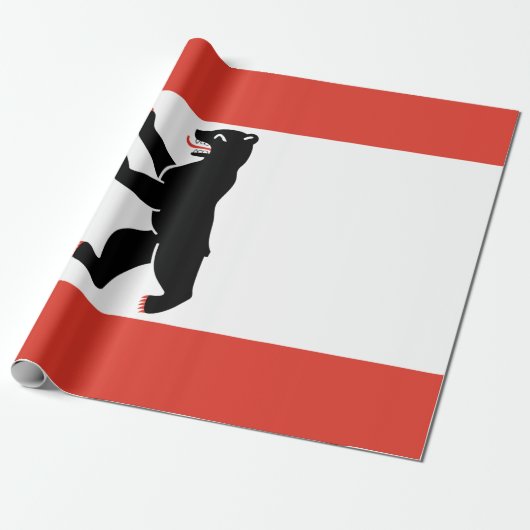 De vlag van Berlijn (Duitse stad) Cadeaupapier (Uitgerold)