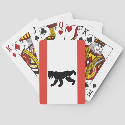 De vlag van Berlijn (Duitse stad) Pokerkaarten (Achterkant)
