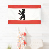 De vlag van Berlijn (Duitse stad) Spandoek (Insitu)