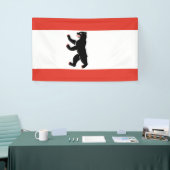 De vlag van Berlijn (Duitse stad) Spandoek (Beurs)