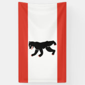 De vlag van Berlijn (Duitse stad) Spandoek (Verticaal)