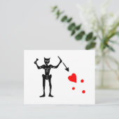De vlag van Blackbeard Authentic Briefkaart (Staand voorkant)