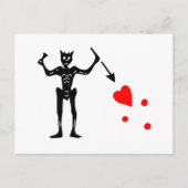 De vlag van Blackbeard Authentic Briefkaart (Voorkant)