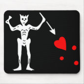 De vlag van Blackbeard Authentic Muismat (Voorkant)