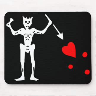 De vlag van Blackbeard Authentic Muismat