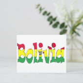 De Vlag van bolivia Briefkaart (Staand voorkant)