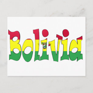 De Vlag van bolivia Briefkaart