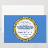 De vlag van Boston (Massachusetts) Briefpapier (Voorkant / Achterkant)