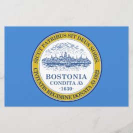 De vlag van Boston (Massachusetts) Briefpapier