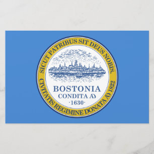 De vlag van Boston (Massachusetts) Briefpapier